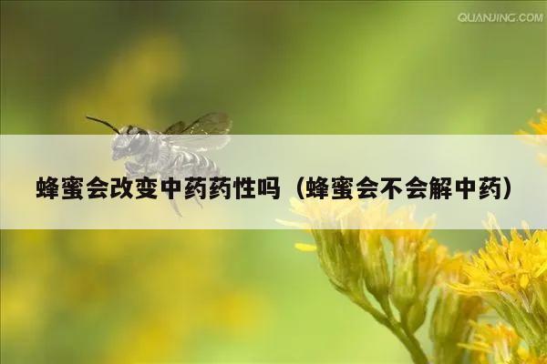 蜂蜜会改变中药药性吗（蜂蜜会不会解中药）