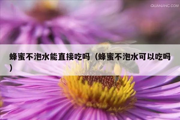 蜂蜜不泡水能直接吃吗（蜂蜜不泡水可以吃吗）